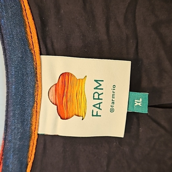 💕FARM RIO💕 Black Banana Sky Lenzing Ecovera Mini Dress XL - Picture 13 of 16